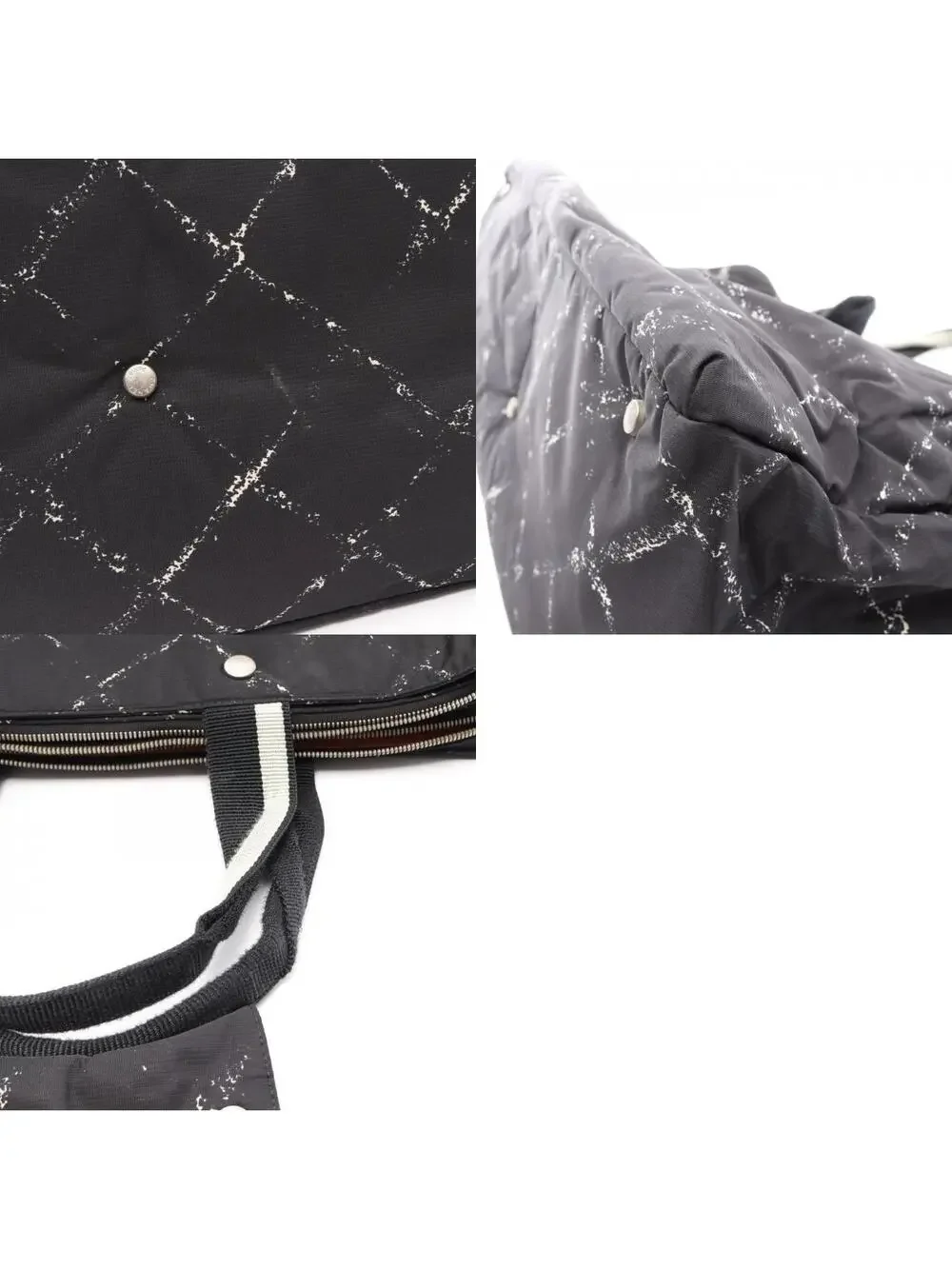 Chanel Old Travel Line Bag Nylon Black #278062C44B
